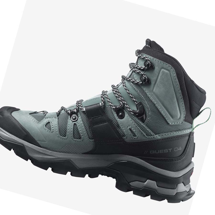 Salomon WoQUEST 4 GORE-TEX Túracipő Női Kék | HU 2844HAP